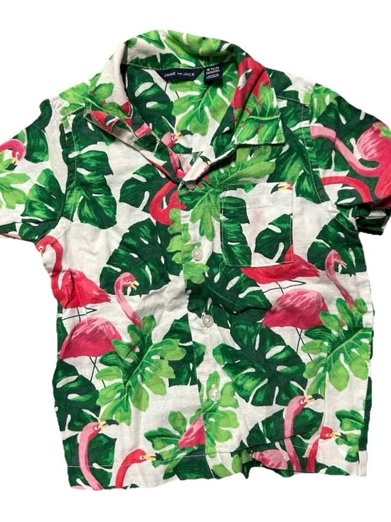 Janie and Jack Other - Toddler Boy Janie & Jack Button Down Summer Shirt Flamingos Size 18-24 Months